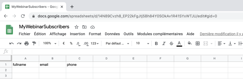 chatbot google sheets